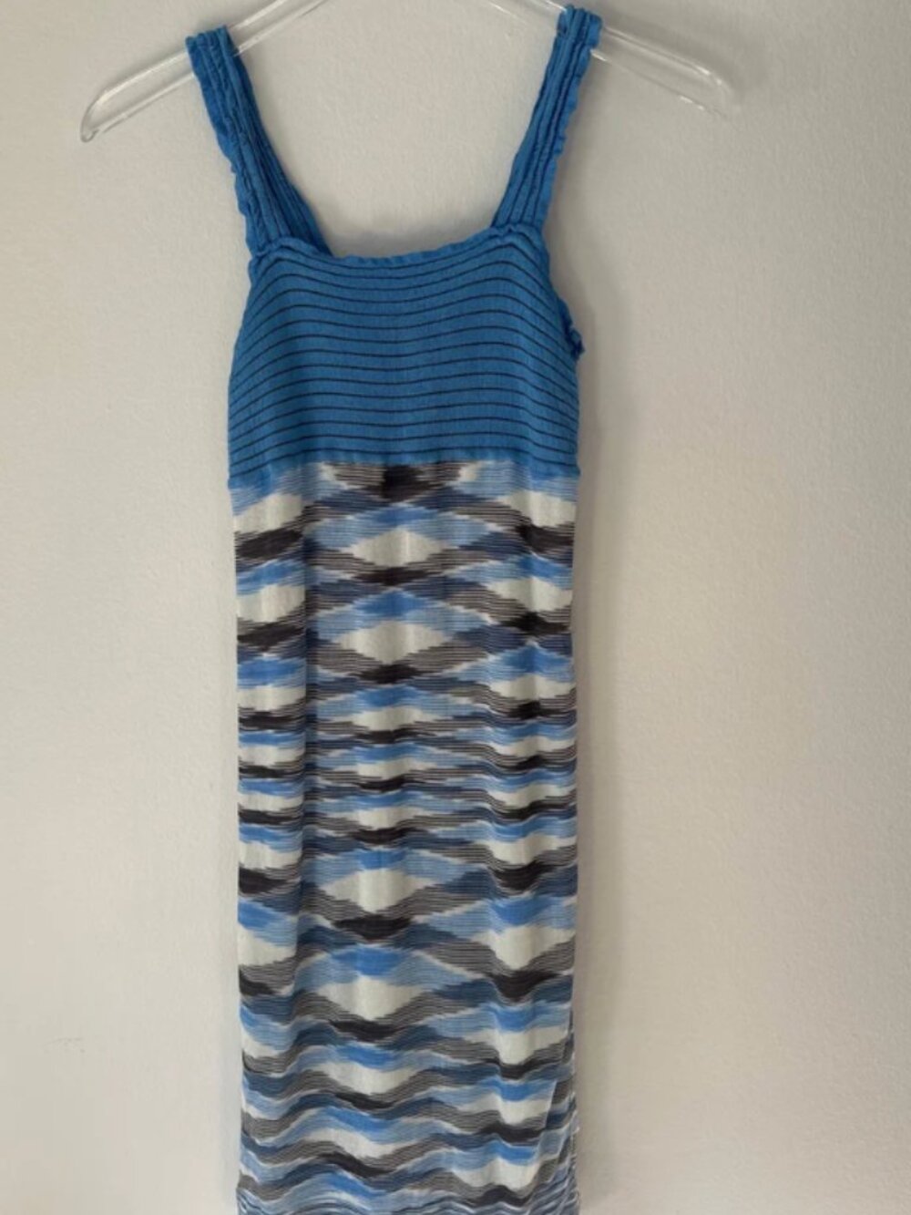 Missoni Blue Knit Tank Dress
